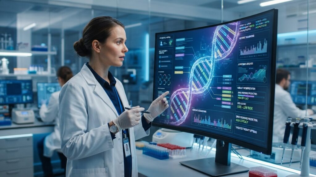 Análise genômica assistida por inteligência artificial na medicina personalizada